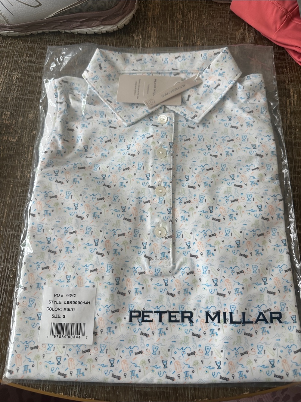 NEW Peter Millar HOAG classic sleeveless womens sun protective Golf Polo Small